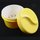 Prothesenbehälter Zahnspangendose mit Siebeinsatz und Deckel gelb