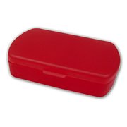 Pillendose Tablettenbox "Duo" trend-rot 2 Fächer