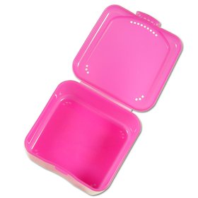 Original Buchsteiner Zahnspangendose Spangendose pink Klickbox DBox