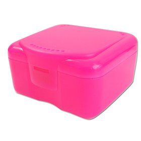 Original Buchsteiner Zahnspangendose Spangendose pink Klickbox DBox