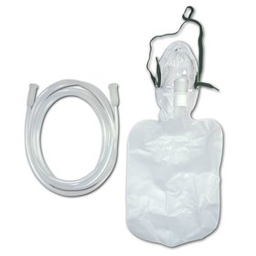Sauerstoffmaske Atemmaske Erwachsene mit 2,10 m Sicherheitsschlauch und Reservoirbeutel