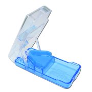 Tablettenteiler Tablettenzerteiler SAFETY blau mit...